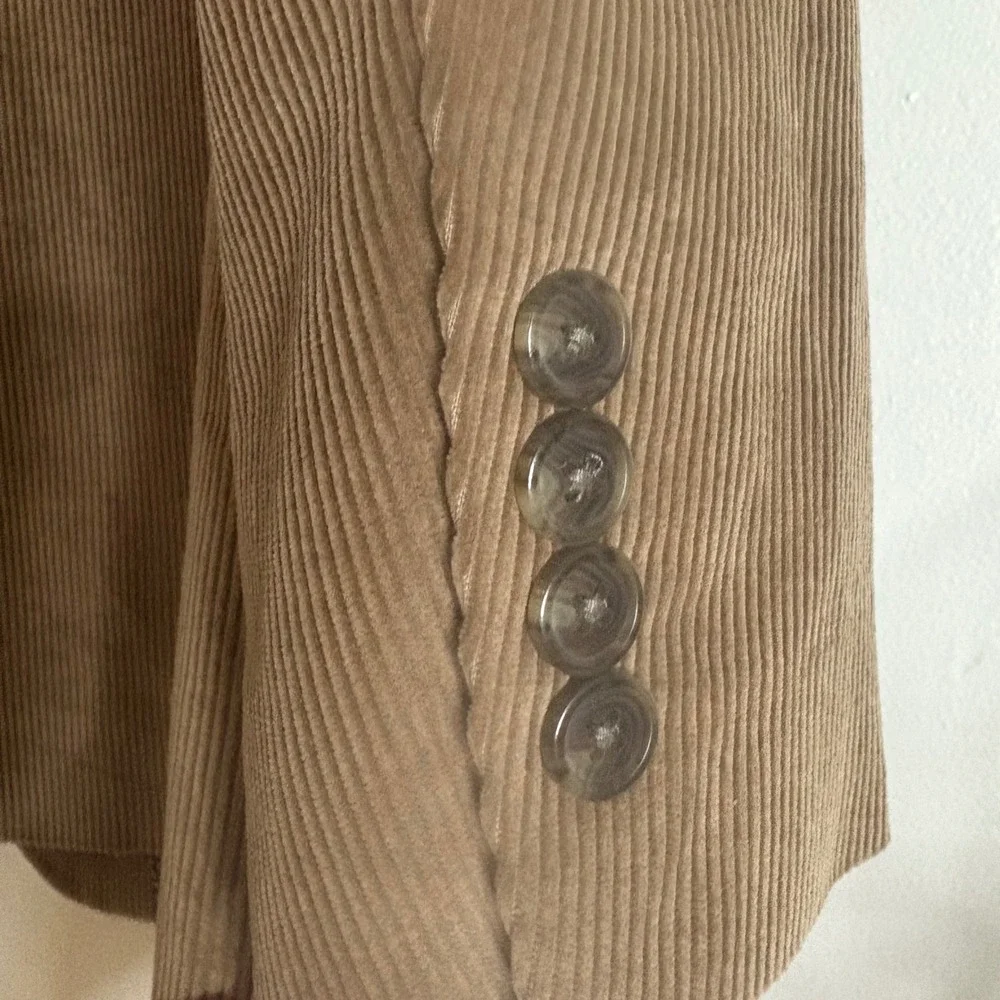 Saddlebred‎ Men's 40R Brown Corduroy Two Button Blazer Jacket Sport Coat